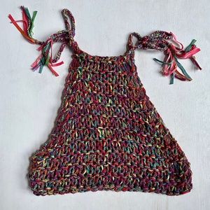 NWT TWO STIX 5 STONES Handmade Knit Tank Top